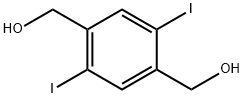 [4-(hydroxymethyl)-2,5-diiodophenyl]methanol Struktur