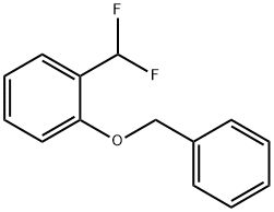 1-(ベンジルオキシ)-2-(ジフルオロメチル)ベンゼン 化学構造式
