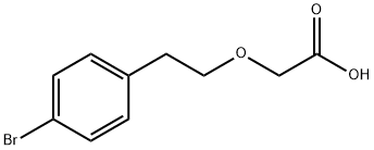 2-[2-(4-Bromophenyl)ethoxy]acetic acid Struktur