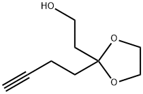 2-(2-But-3-ynyl-1,3-dioxolan-2-yl)ethanol Structure