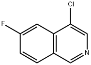4-chloro-6-fluoroisoquinoline 化学構造式