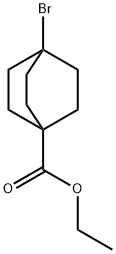 Bicyclo[2.2.2]octane-1-carboxylic acid, 4-bromo-, ethyl ester Structure