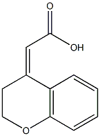 2-(2,3-dihydrochromen-4-ylidene)acetic acid Struktur
