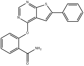 Benzamide, 2-[(6-phenylthieno[2,3-d]pyrimidin-4-yl)oxy]- Structure