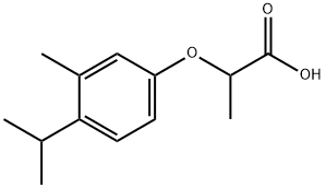 2-[3-甲基-4-(丙烷-2-基)苯氧基]丙酸,92156-88-2,结构式