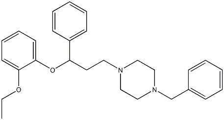 1-benzyl-4-[3-(2-ethoxyphenoxy)-3-phenylpropyl]piperazine Structure