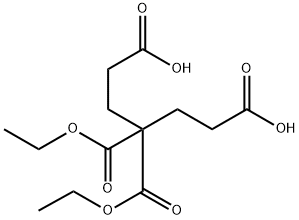 4,4-bis(ethoxycarbonyl)heptanedioic acid 结构式
