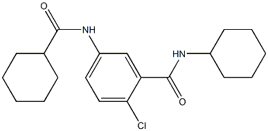 2-chloro-N-cyclohexyl-5-[(cyclohexylcarbonyl)amino]benzamide,925065-66-3,结构式