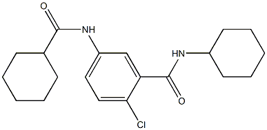 2-chloro-N-cyclohexyl-5-[(cyclohexylcarbonyl)amino]benzamide|