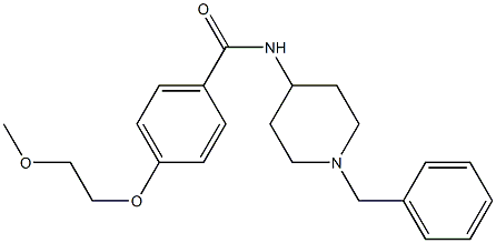 N-(1-benzyl-4-piperidinyl)-4-(2-methoxyethoxy)benzamide Structure