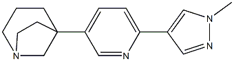 1-Azabicyclo[3.2.1]octane, 5-[6-(1-Methyl-1H-pyrazol-4-yl)-3-pyridinyl]-, (+)-,925978-49-0,结构式