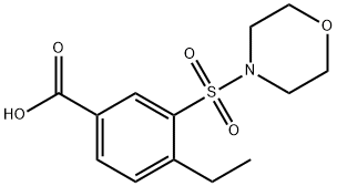 4-ethyl-3-(morpholine-4-sulfonyl)benzoic acid Structure