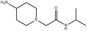 2-(4-aminopiperidin-1-yl)-N-isopropylacetamide Struktur