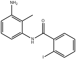 N-(3-氨基-2-甲基苯基)-2-碘苯甲酰胺, 926255-88-1, 结构式