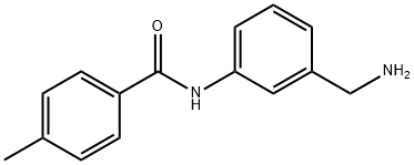 N-[3-(氨基甲基)苯基]-4-甲基苯甲酰胺, 926257-58-1, 结构式