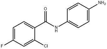 N-(4-氨基苯基)-2-氯-4-氟苯甲酰胺,926262-97-7,结构式