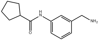 N-[3-(aminomethyl)phenyl]cyclopentanecarboxamide Structure