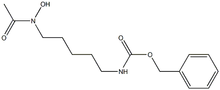 benzyl N-[5-(N-hydroxyacetamido)pentyl]carbamate Structure