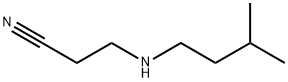 3-[(3-methylbutyl)amino]propanenitrile Structure