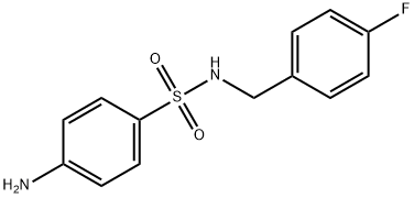 4-amino-N-[(4-fluorophenyl)methyl]benzene-1-sulfonamide Structure