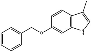 1H-Indole, 3-methyl-6-(phenylmethoxy)- Struktur
