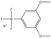 3.5-二甲氧基苯基三氟硼酸钾 结构式