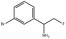 1-(3-BROMOPHENYL)-2-FLUOROETHANAMINE Structure