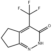 4-(trifluoromethyl)-2H,3H,5H,6H,7H-cyclopenta[c]pyridazin-3-one Struktur