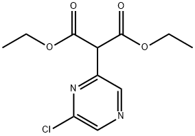 Dimethyl 2-(6-chloropyrazin-2-yl)malonate hydrochloride Struktur