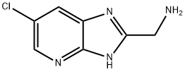 (6-chloro-3H-imidazo[4,5-b]pyridin-2-yl)methanamine, 933750-78-8, 结构式