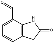 2-oxo-2,3-dihydro-1H-indole-7-carbaldehyde 化学構造式