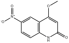 4-Methoxy-6-nitroquinolin-2(1H)-one Struktur