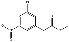 Benzeneacetic acid, 3-bromo-5-nitro-, methyl ester Struktur