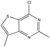 4-chloro-2,7-dimethylthieno[3,2-d]pyrimidine, 936837-34-2, 结构式