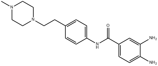 3,4-Diamino-N-(4-(2-(4-methylpiperazin-1-yl)ethyl)phenyl)benzamide,936940-80-6,结构式