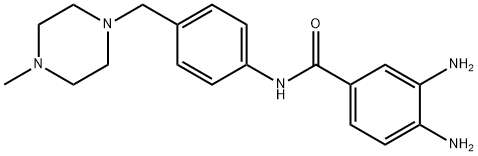 3,4-Diamino-N-(4-((4-methylpiperazin-1-yl)methyl)phenyl)benzamide,936940-89-5,结构式