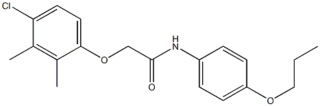 2-(4-chloro-2,3-dimethylphenoxy)-N-(4-propoxyphenyl)acetamide Structure