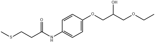 N-[4-(3-Ethoxy-2-hydroxypropoxy)phenyl]-3-(methylthio)propanamide|N-[4-(2-羟基-3-乙氧基)丙氧基]苯基-3-甲硫基丙酰胺