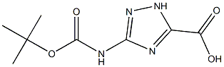 5--t-BOC-amino-2H-1,2,4-triazole-3-carboxylic acid Structure