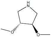 (3R,4R)-3,4-Dimethoxypyrrolidine Struktur