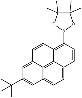 1, 3, 2- 二氧杂硼烷,2- [7- (1, 1- 二甲基乙基) - 1- 芘基] - 4, 4, 5, 5- 四甲基-, 942506-80-1, 结构式
