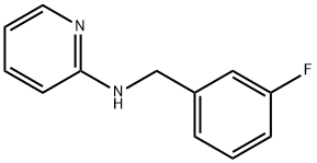 N-[(3-fluorophenyl)methyl]pyridin-2-amine 结构式