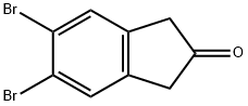 5,6-Dibromo-1,3-dihydro-2H-inden-2-one Structure