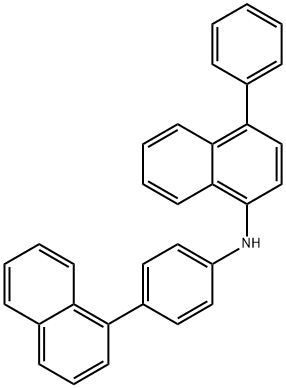 1-Naphthalenamine, N-[4-(1-naphthalenyl)phenyl]-4-phenyl- Structure