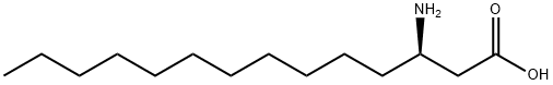 N-Fmoc-3-aminotetradecanoic acid 化学構造式