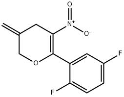 6-(2,5-difluorophenyl)-3-methylidene-5-nitro-3,4-dihydro-2H-pyran