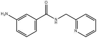 3-氨基-N-[(吡啶-2-基)甲基]苯甲酰胺 结构式