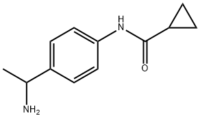 Cyclopropanecarboxamide, N-[4-(1-aminoethyl)phenyl]- Struktur