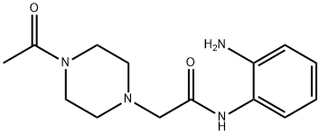 2-(4-acetylpiperazin-1-yl)-N-(2-aminophenyl)acetamide Struktur