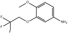 4-甲氧基-3-(2,2,2-三氟乙氧基)苯胺, 953744-38-2, 结构式